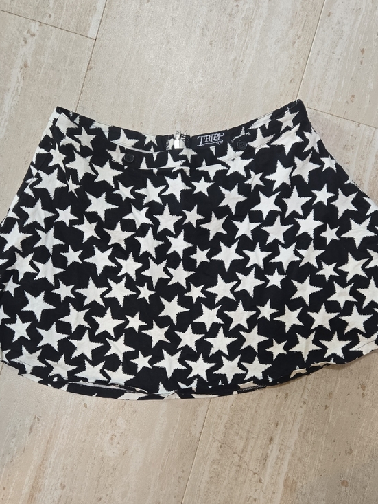 Tripp nyc Dresses & Skirts - Tripp NYC Daang Goodman Black/White Star Skater Mini Skirt